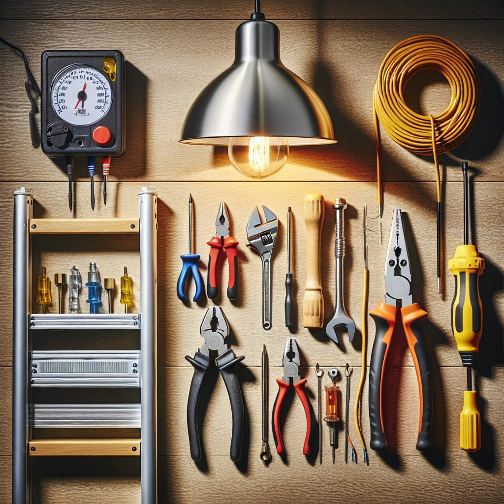 required tools for installing pendant lights