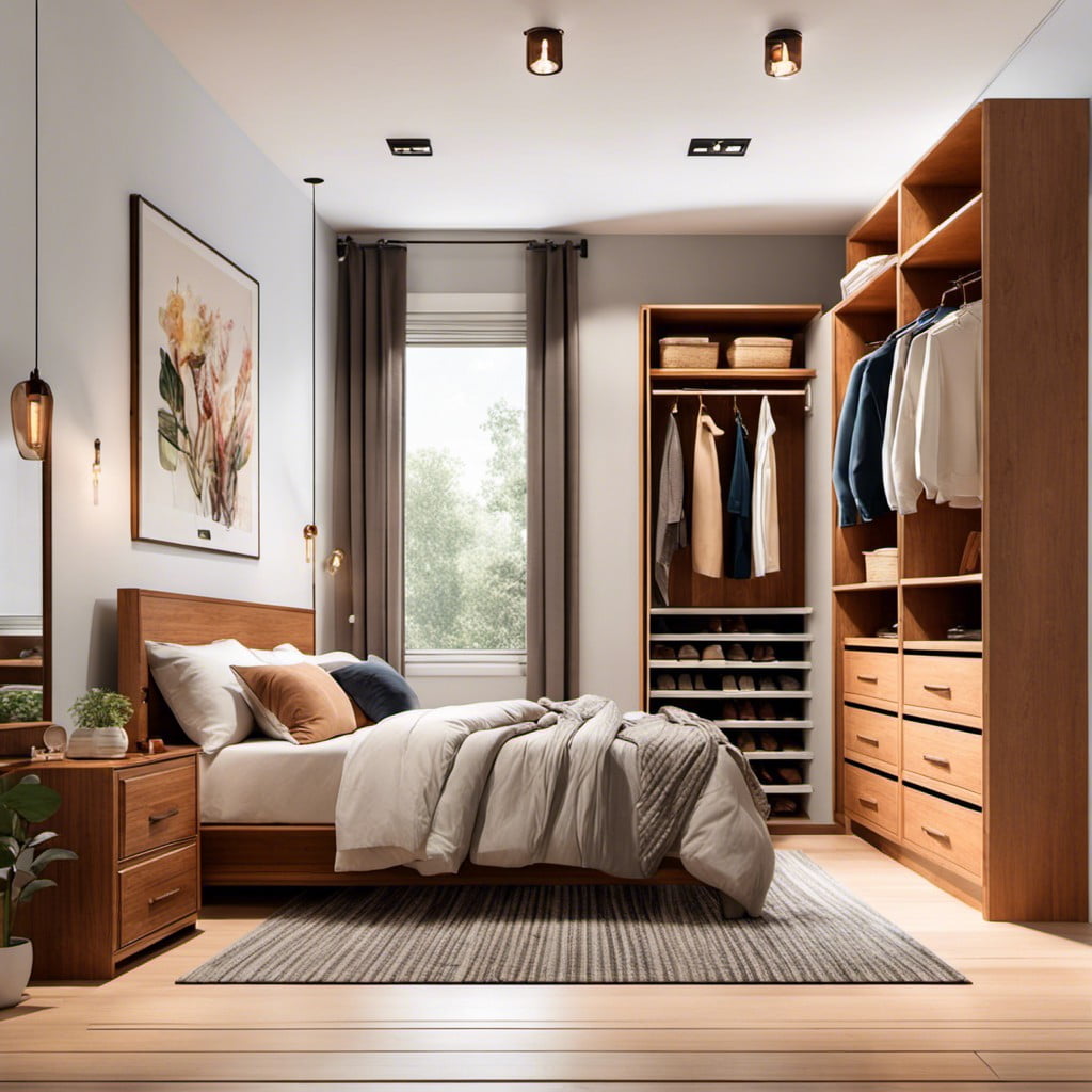 roomy closet space