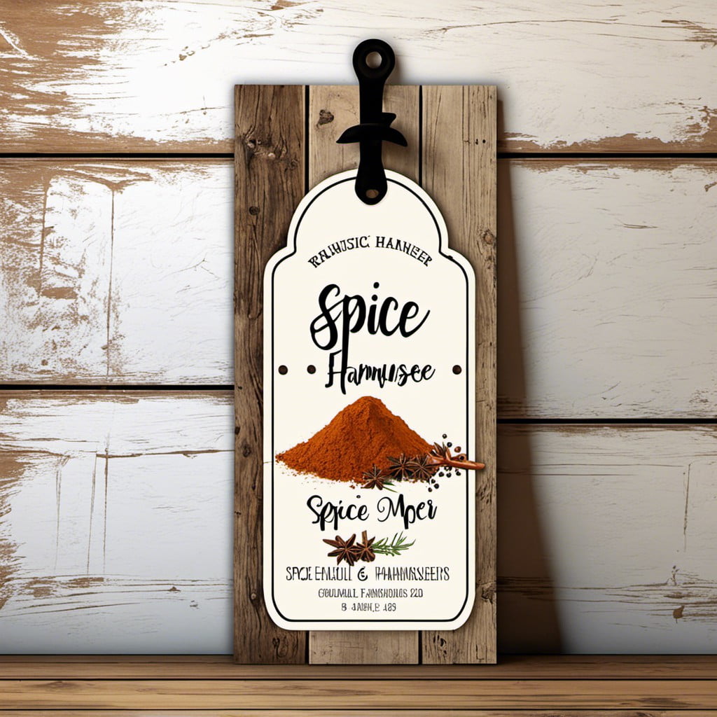 rustic farmhouse spice door hanger