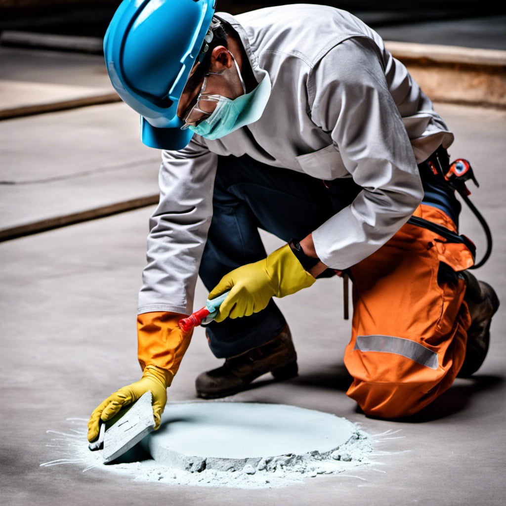 safety measures for chalk removal