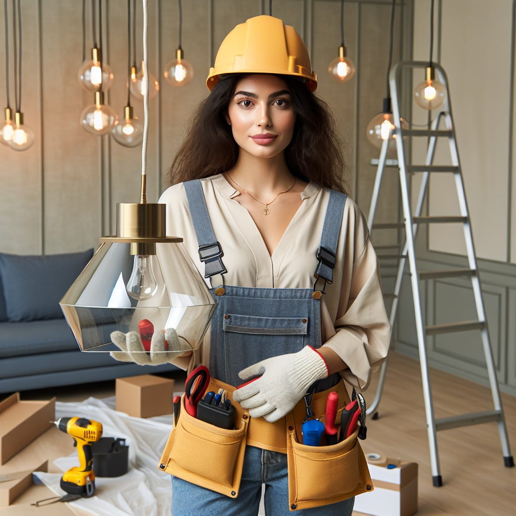 safety precautions when installing pendant lights