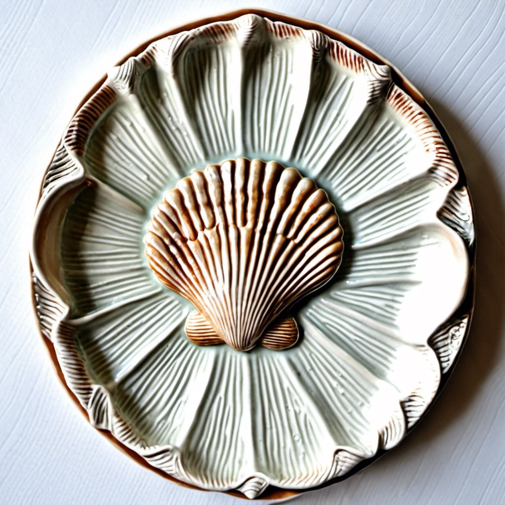 seashell embossed dish