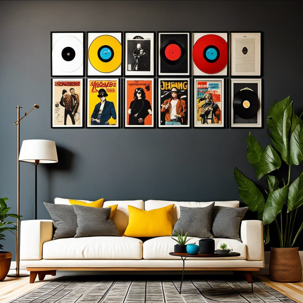 show off vinyl record covers as art