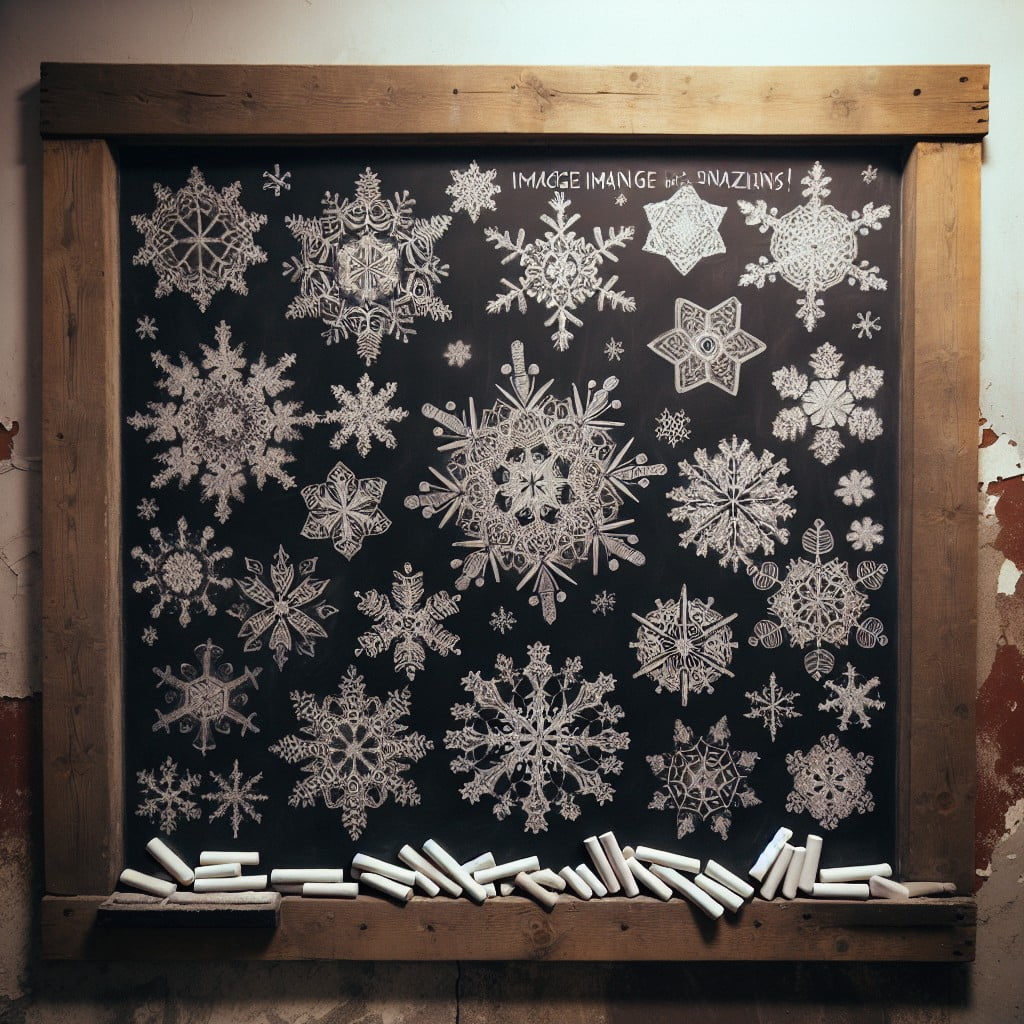 snowflake chalk art stencils