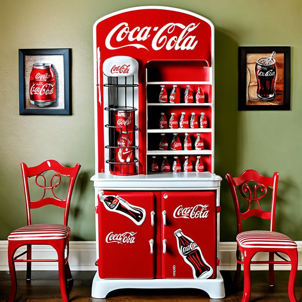 soda can art coca cola varieties wall display