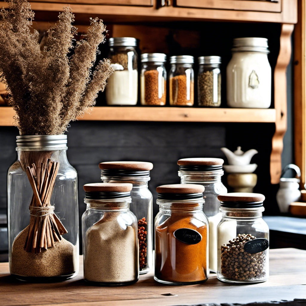 spicing up your farmhouse decor with unique spice jars