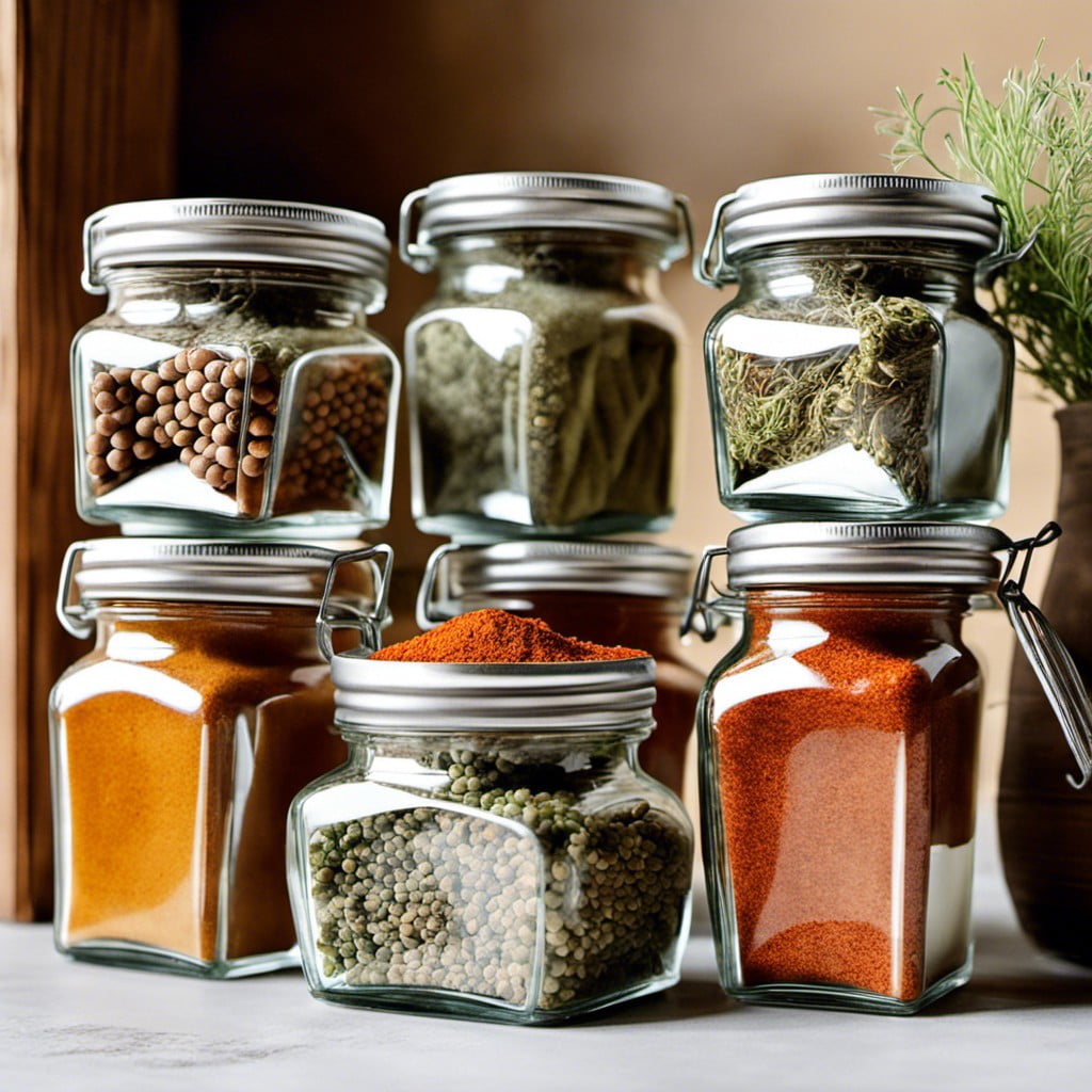 sustainable and chic eco friendly farmhouse spice jars