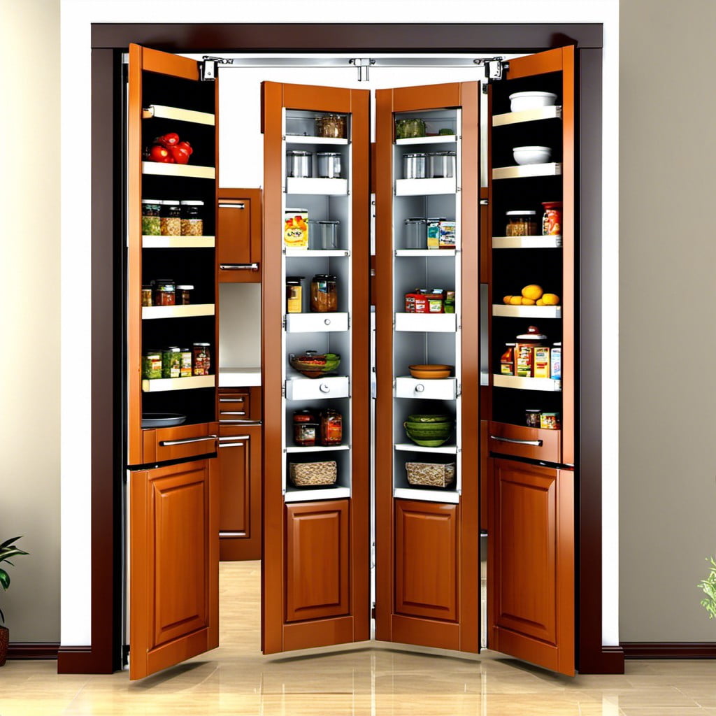 swinging bi fold pantry doors