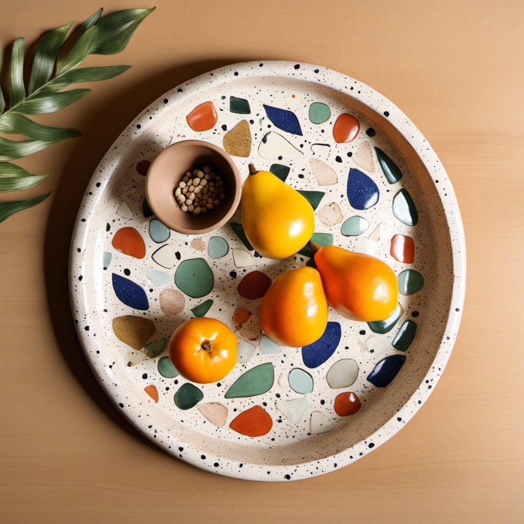 terrazzo style tray