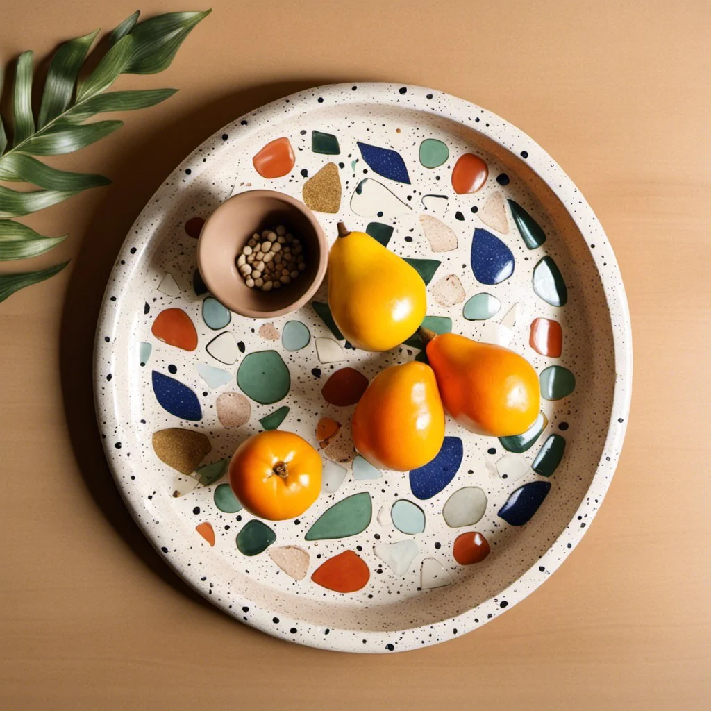 terrazzo style tray