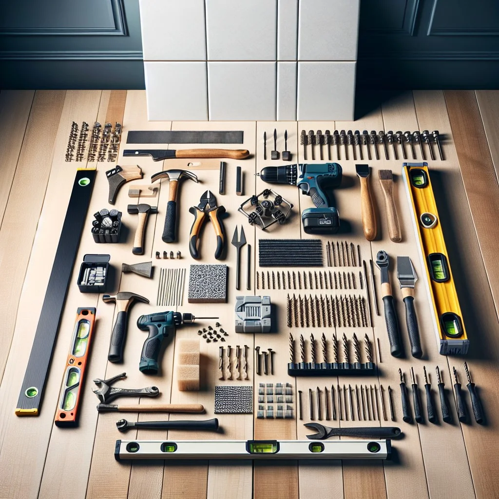 tools required for installing tile screw anchors