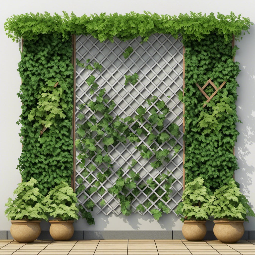 trellis design ideas for an ivy wall