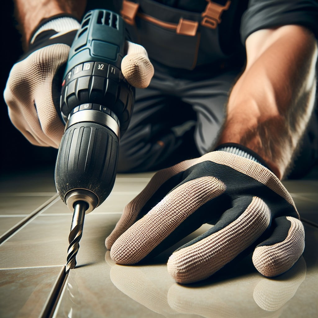 understanding the process of drilling into tiles