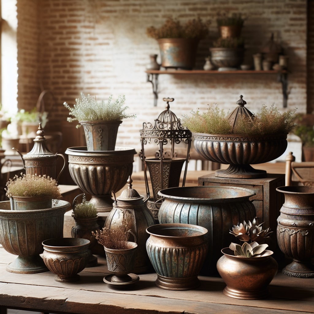 unique antique planter pots