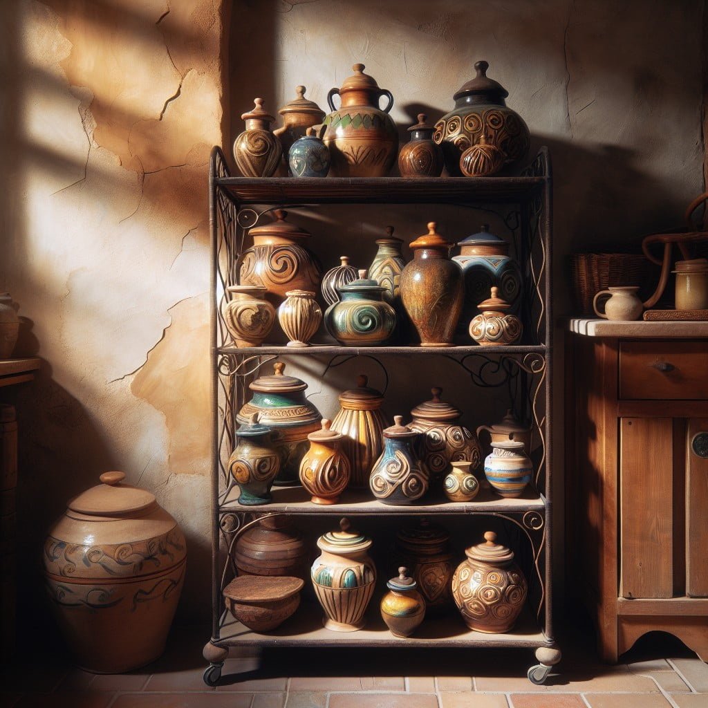 use to store and show decorative jars