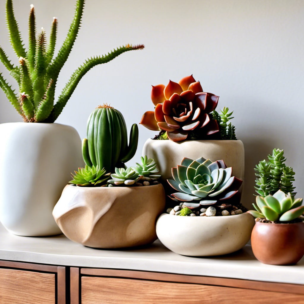 utilize succulent arrangements