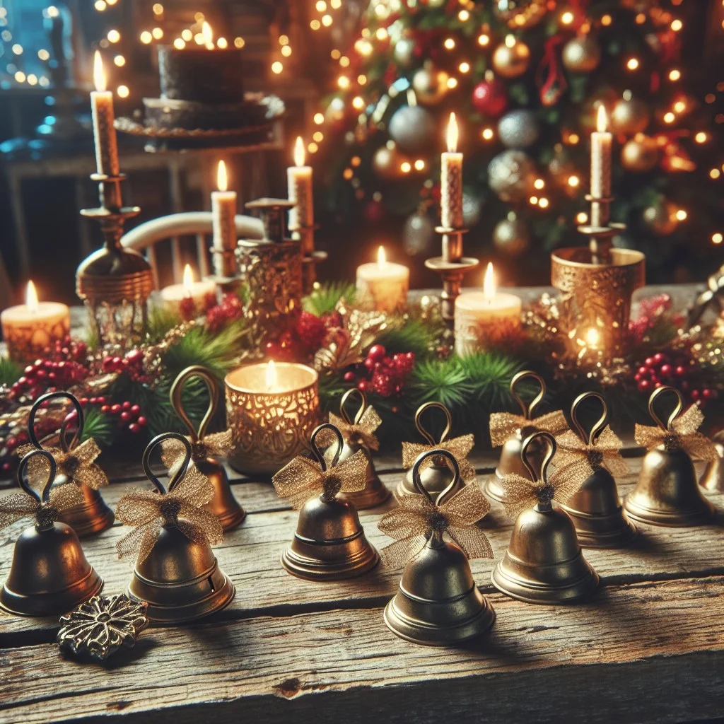 vintage jingle bell place card holders