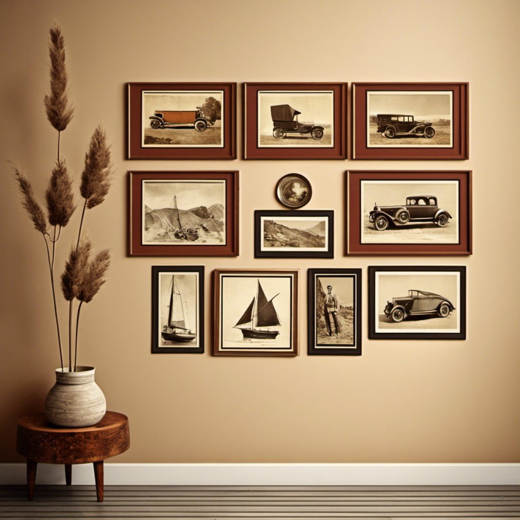 vintage postcard display