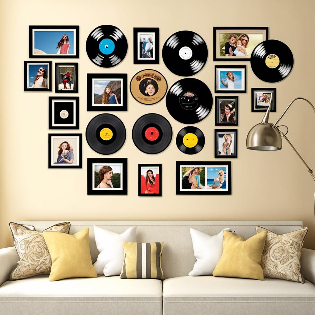 vinyl record photo frames