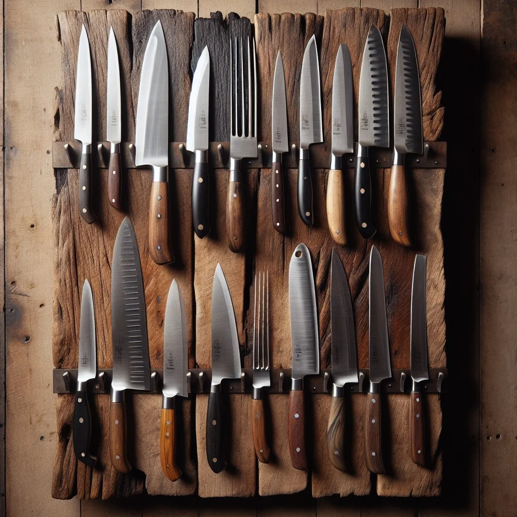 11 rustic long wooden board display