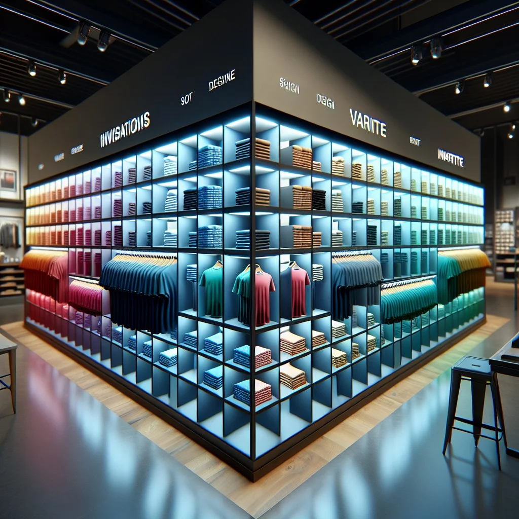 12 t shirt display cubicles
