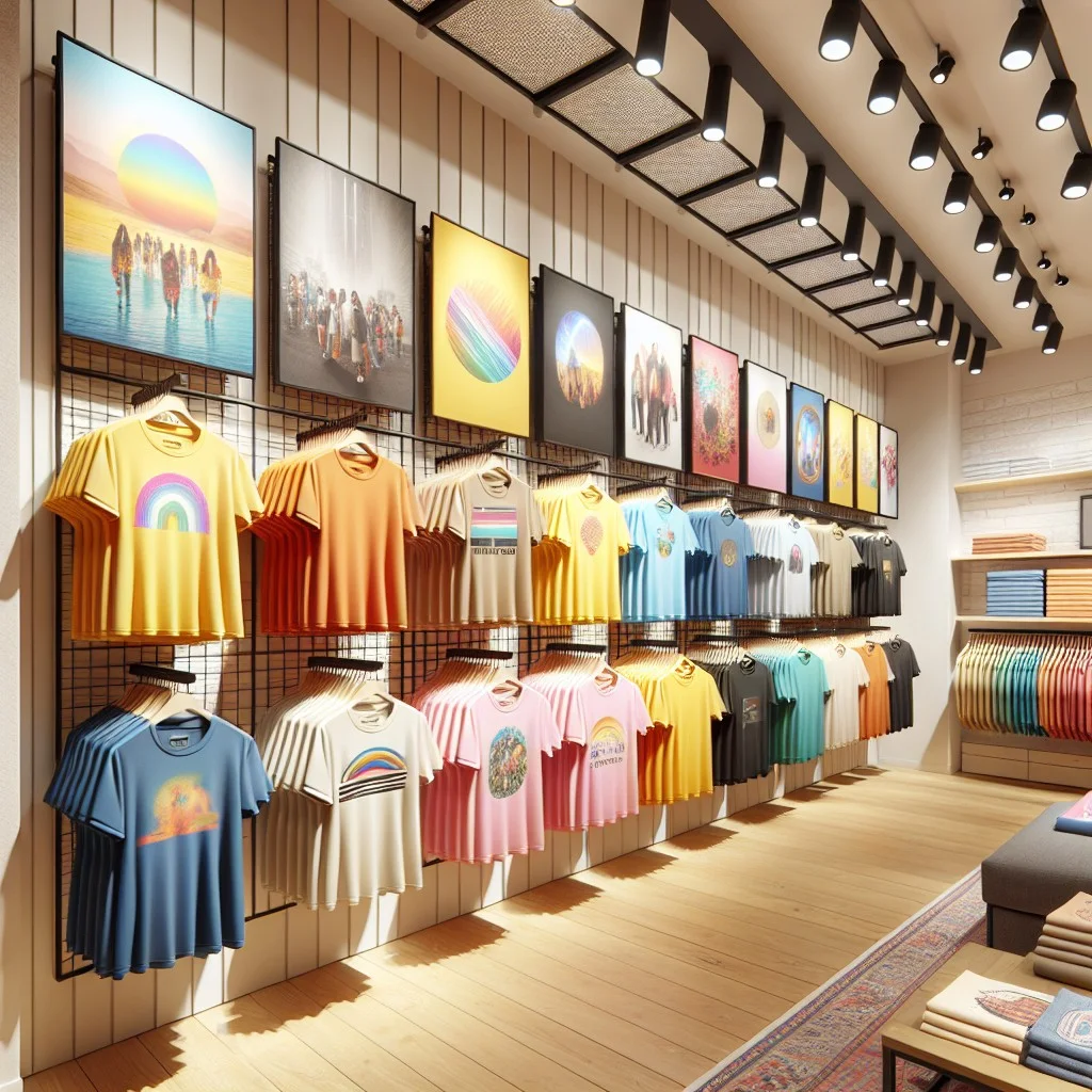 16 gridwall t shirt display