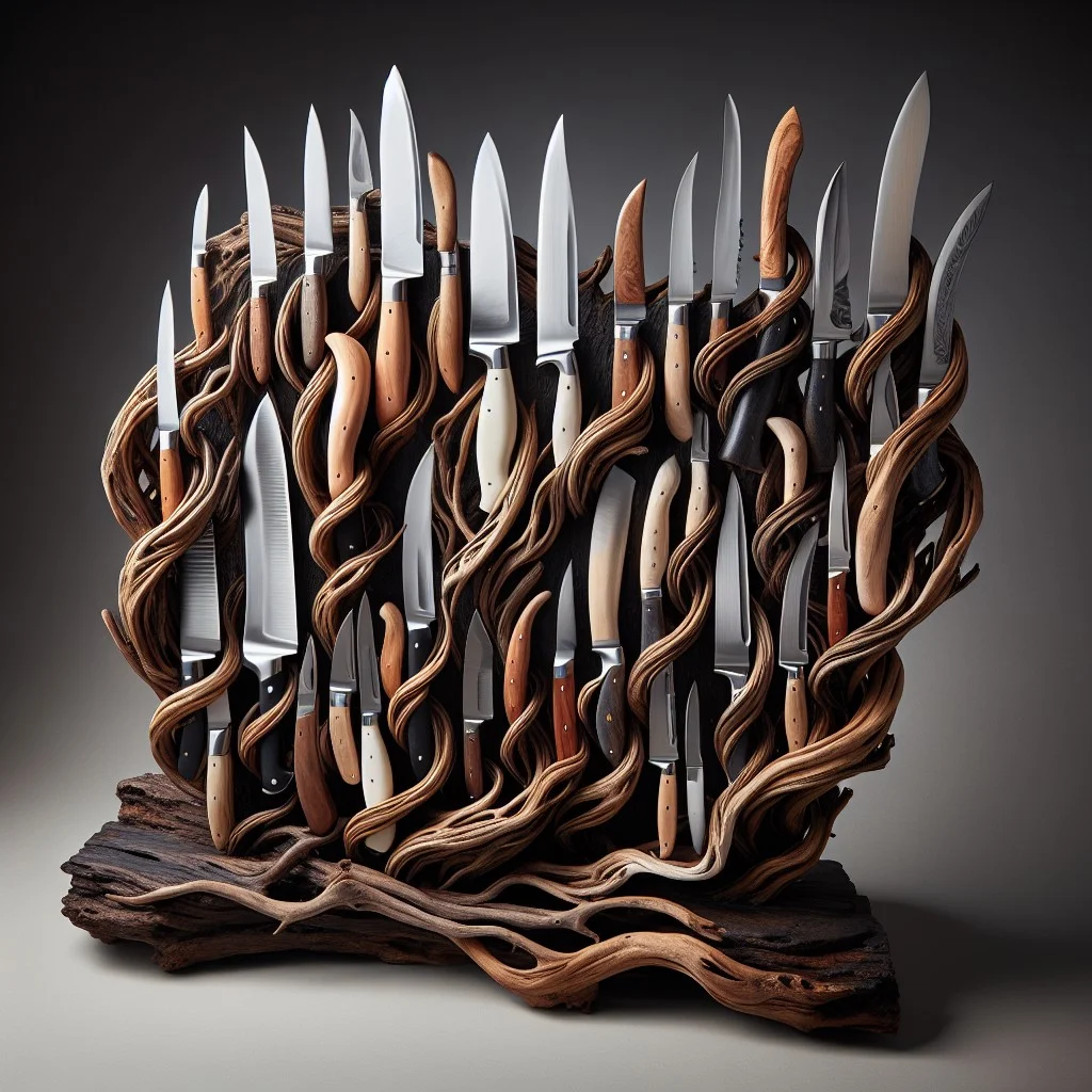 19 nature root wood base display