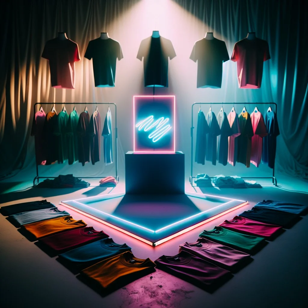21 neon sign t shirt displays