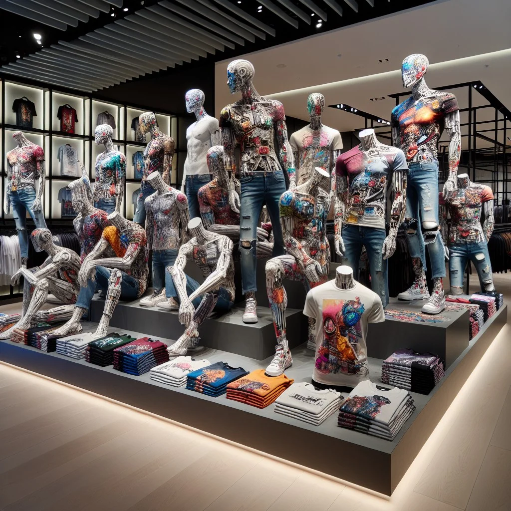 23 themed deconstructed mannequins
