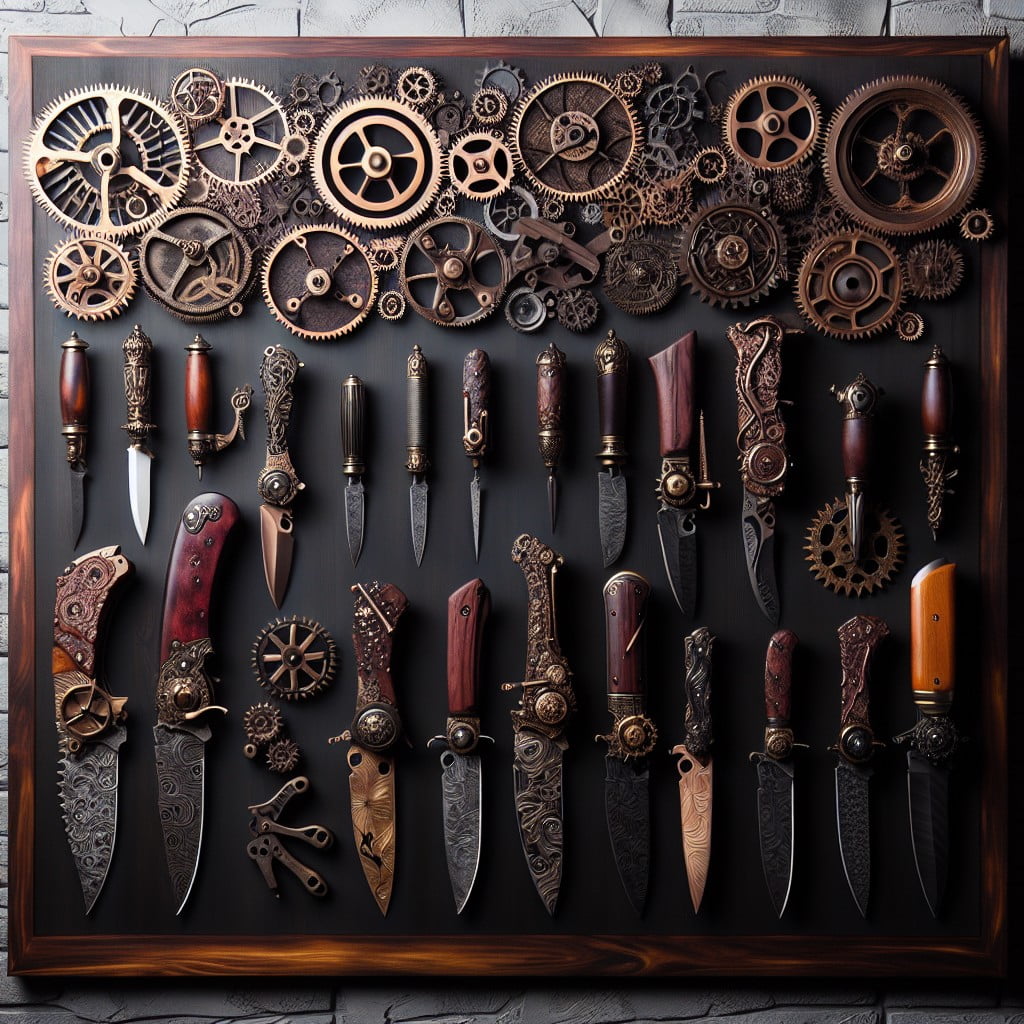 24 steampunk inspired wall display