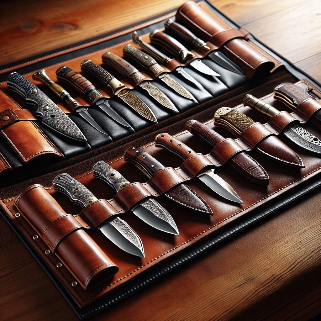 26 personalized leather roll display