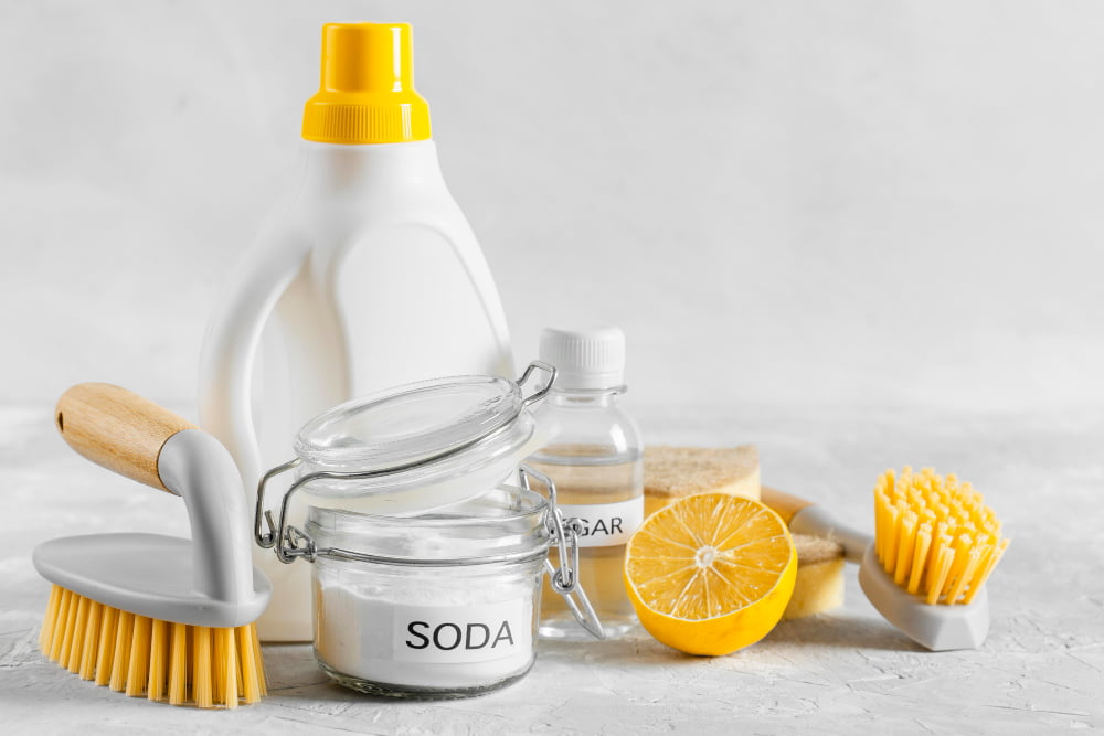 Baking Soda and Vinegar for Tough Stains