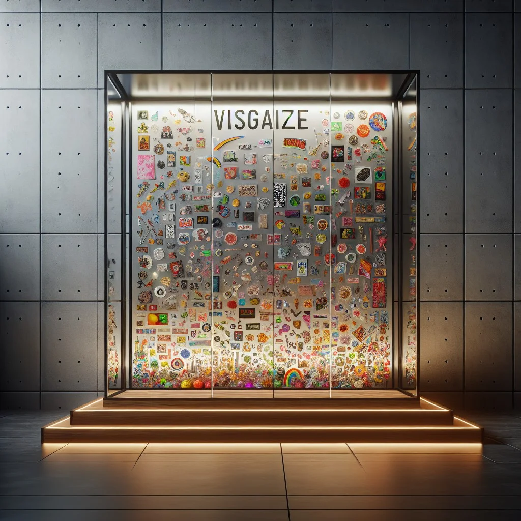 acrylic display case for stickers