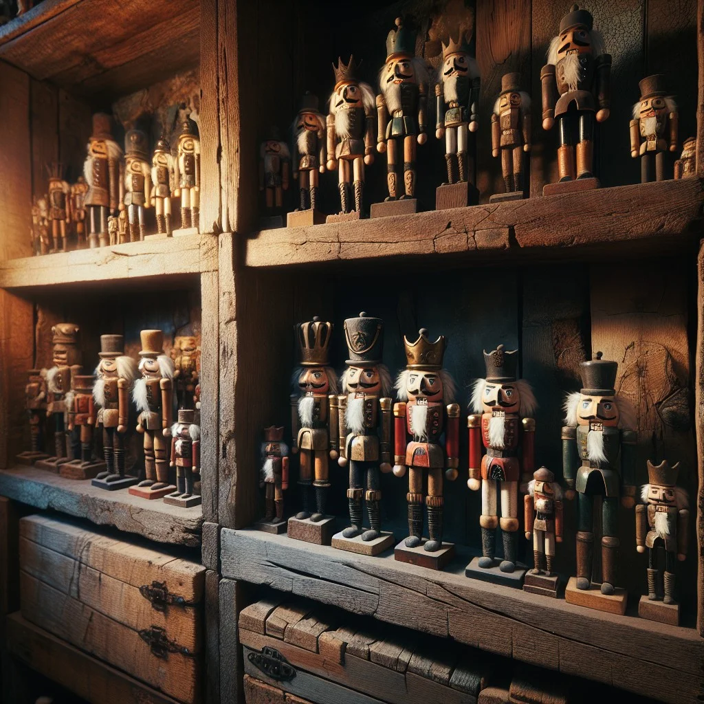 antique nutcracker showcase
