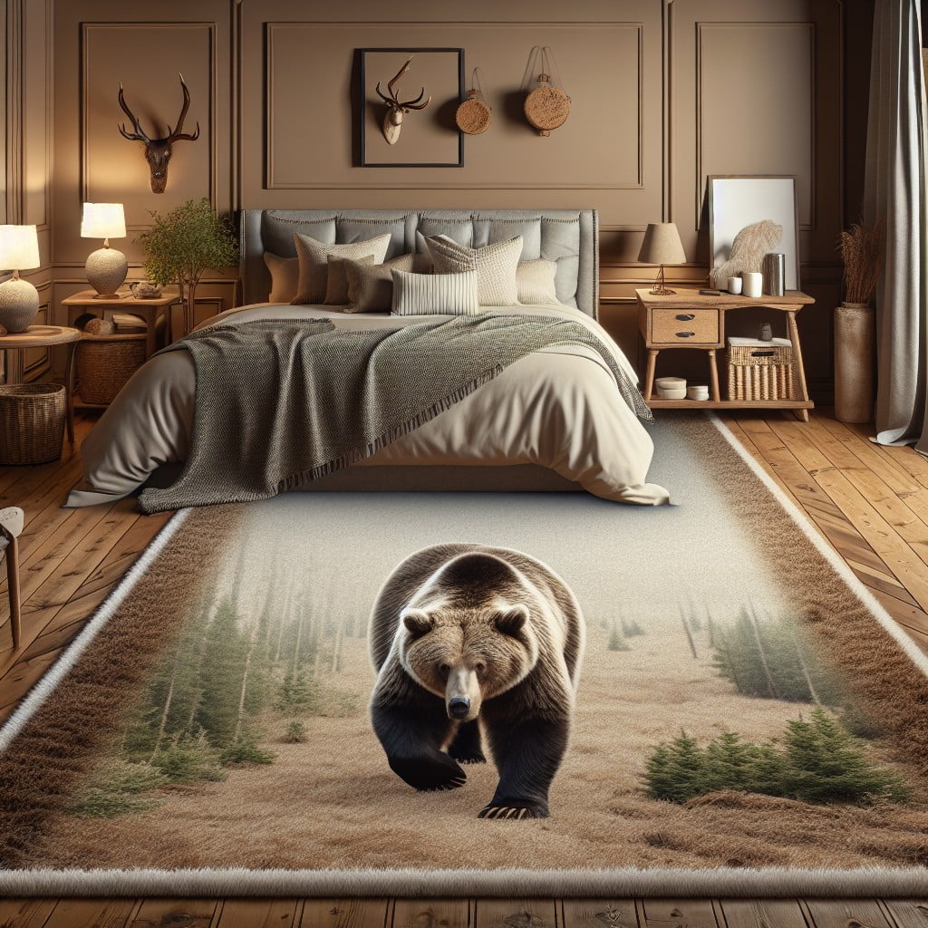bear rug bedroom runner