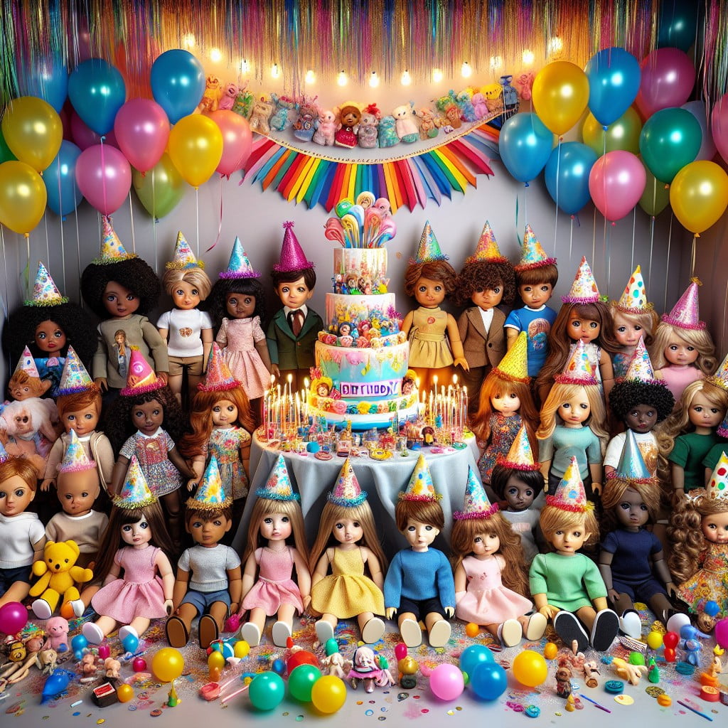 celebratory event based doll arrangement
