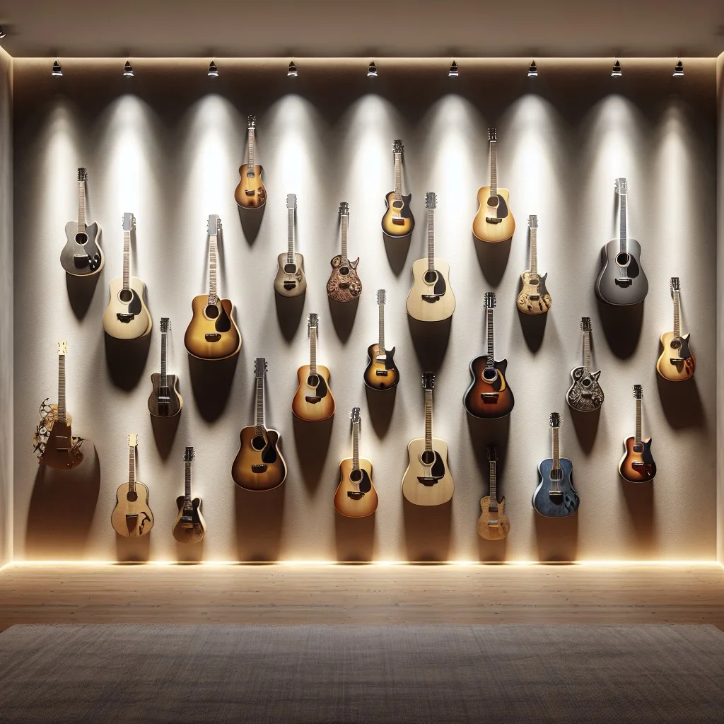 choosing the right wall for your guitar display