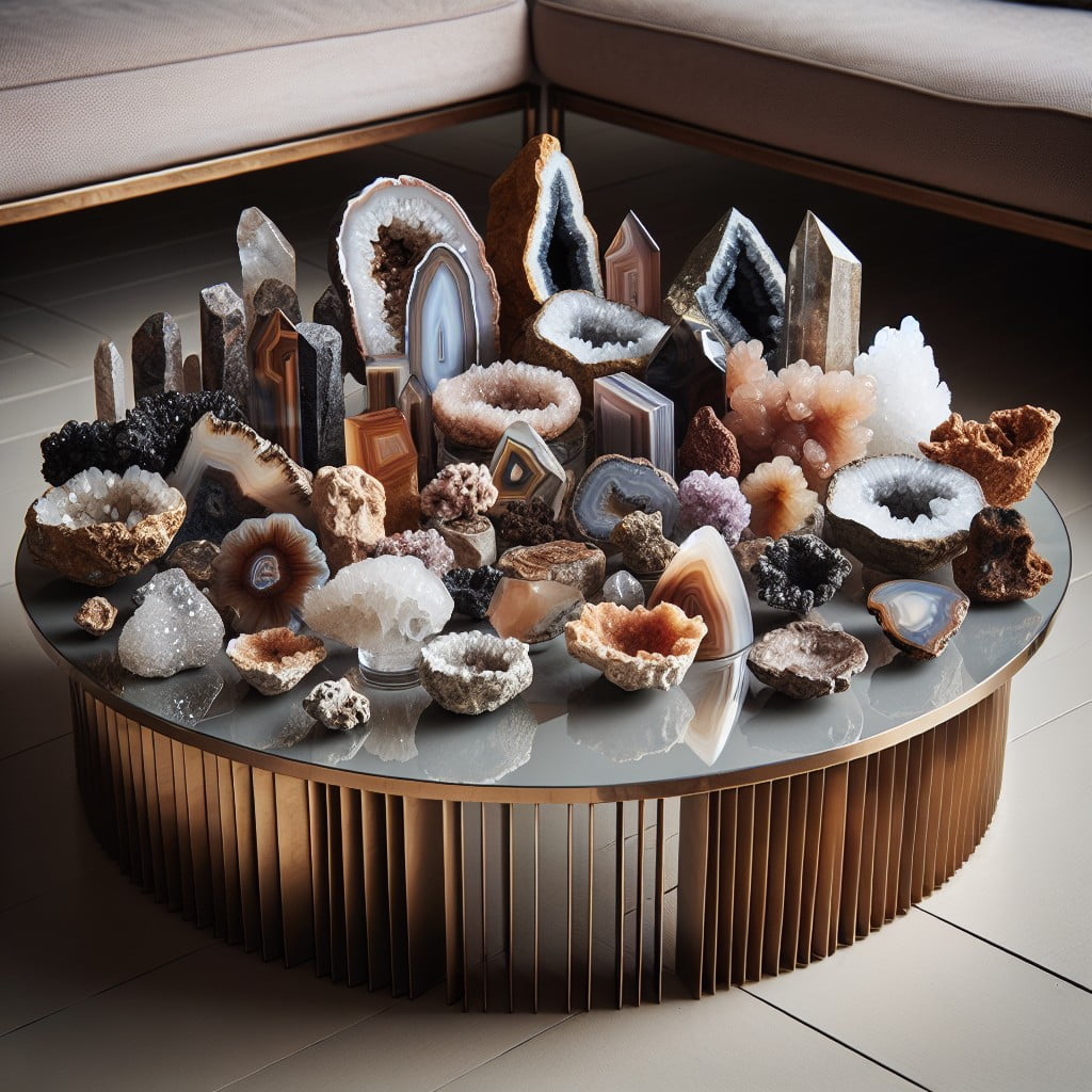 coffee table rock displays