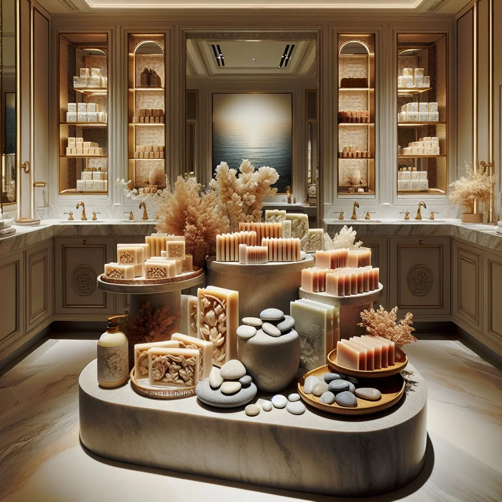 crate and barrel soap display