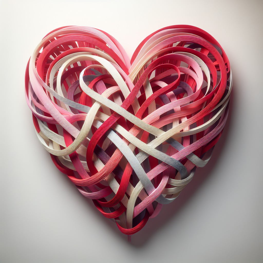 diy valentines streamer heart backdrop