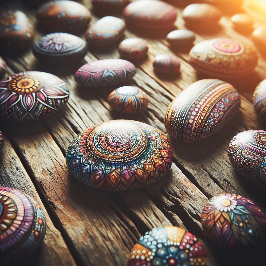 do it yourself artistic painted stones