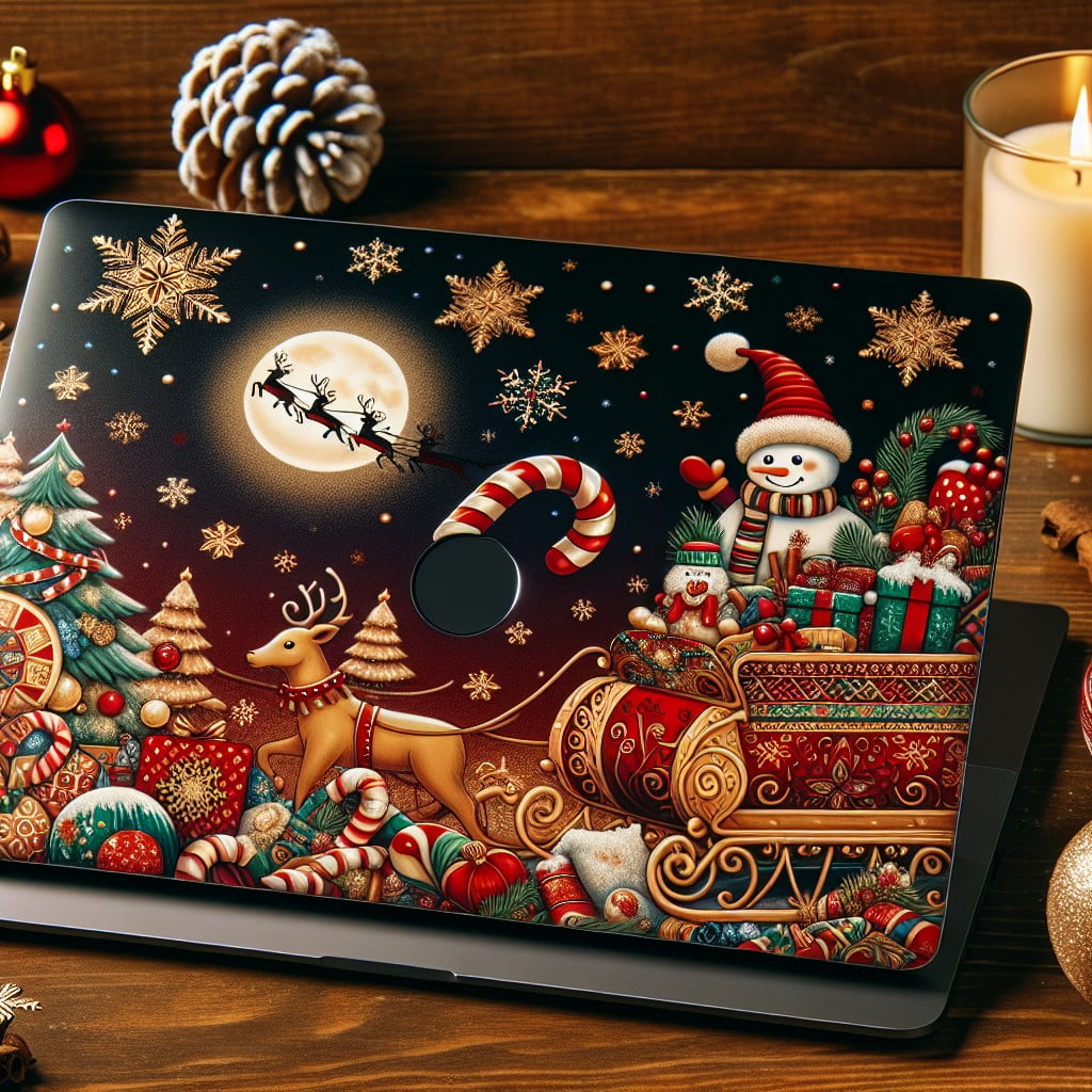 festive laptop skin wraps