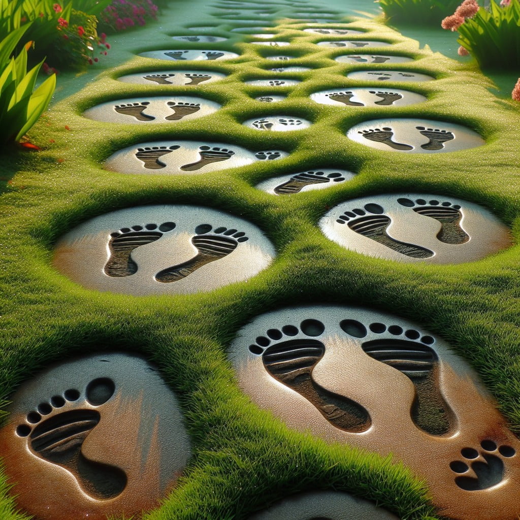 footprint stepping stones