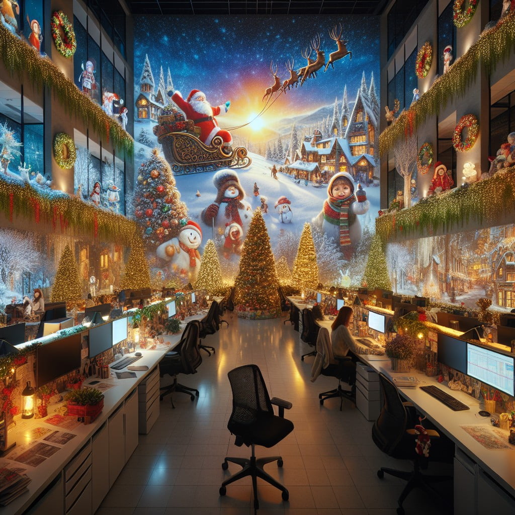 install projected christmas scenes on walls