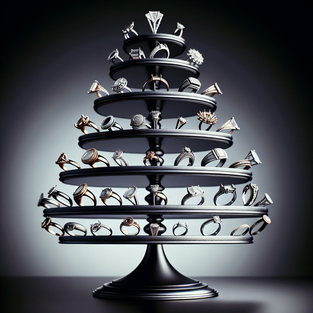 multi tiered cake stand display