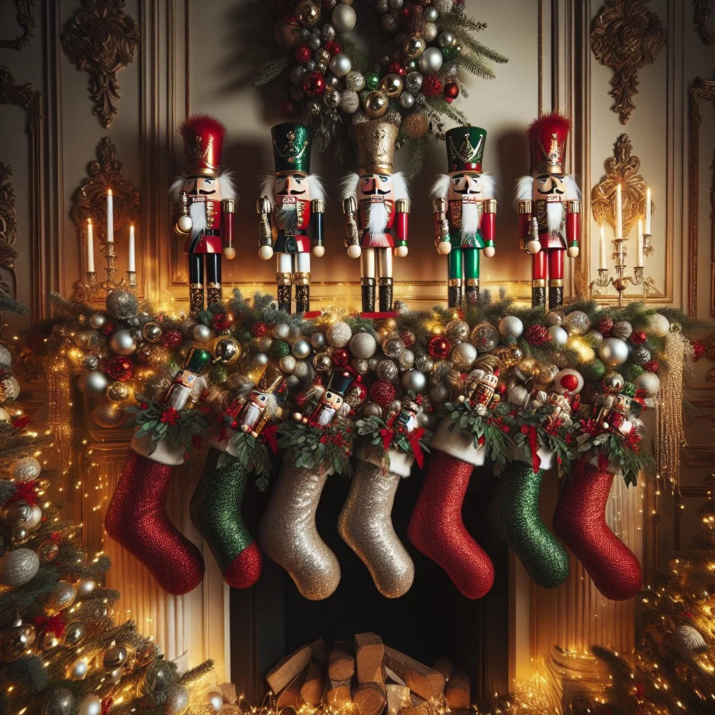 nutcracker as stocking holders