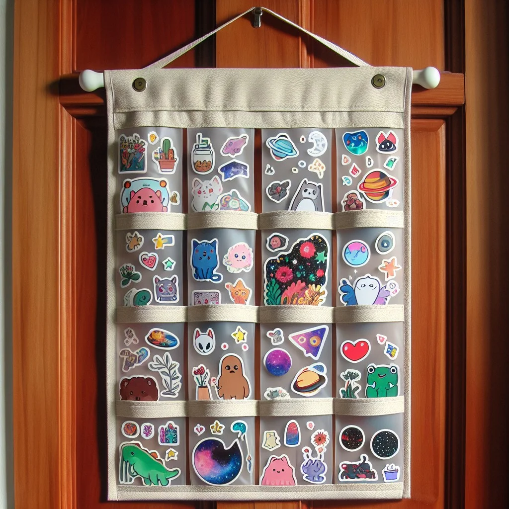 over the door canvas sticker organizer