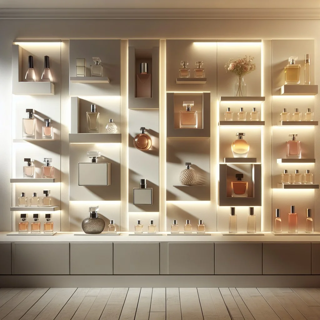 perfume wall ledges