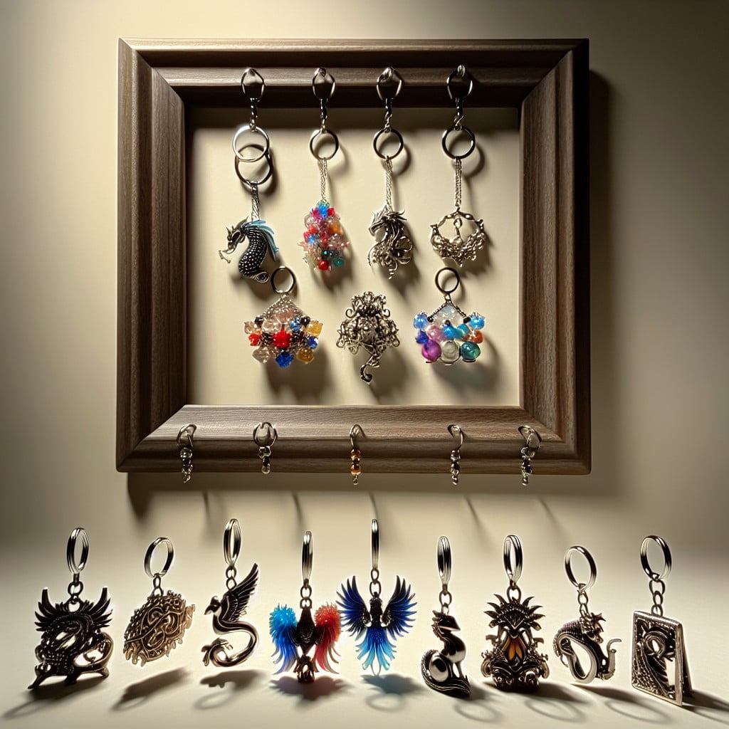 picture frame keychain display