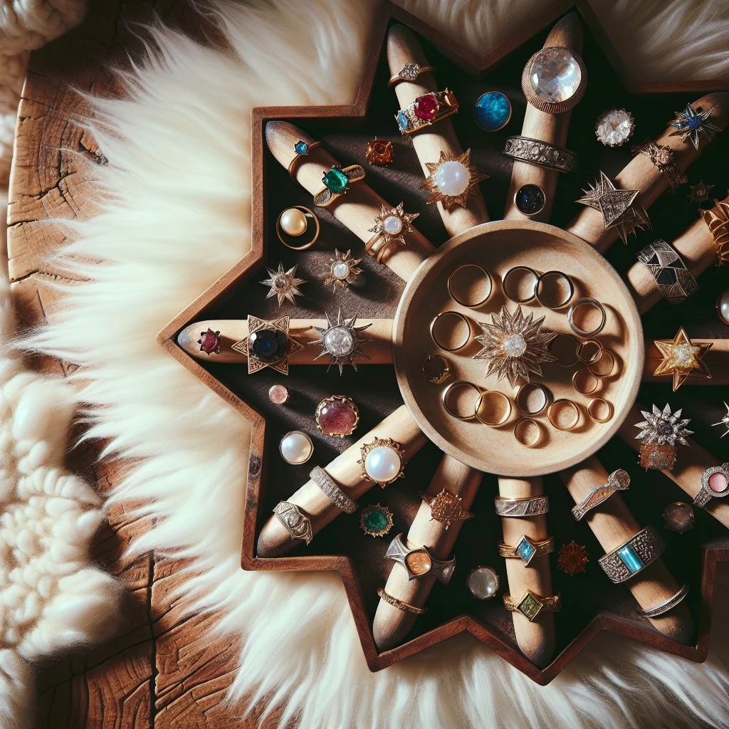 star shaped ring trays